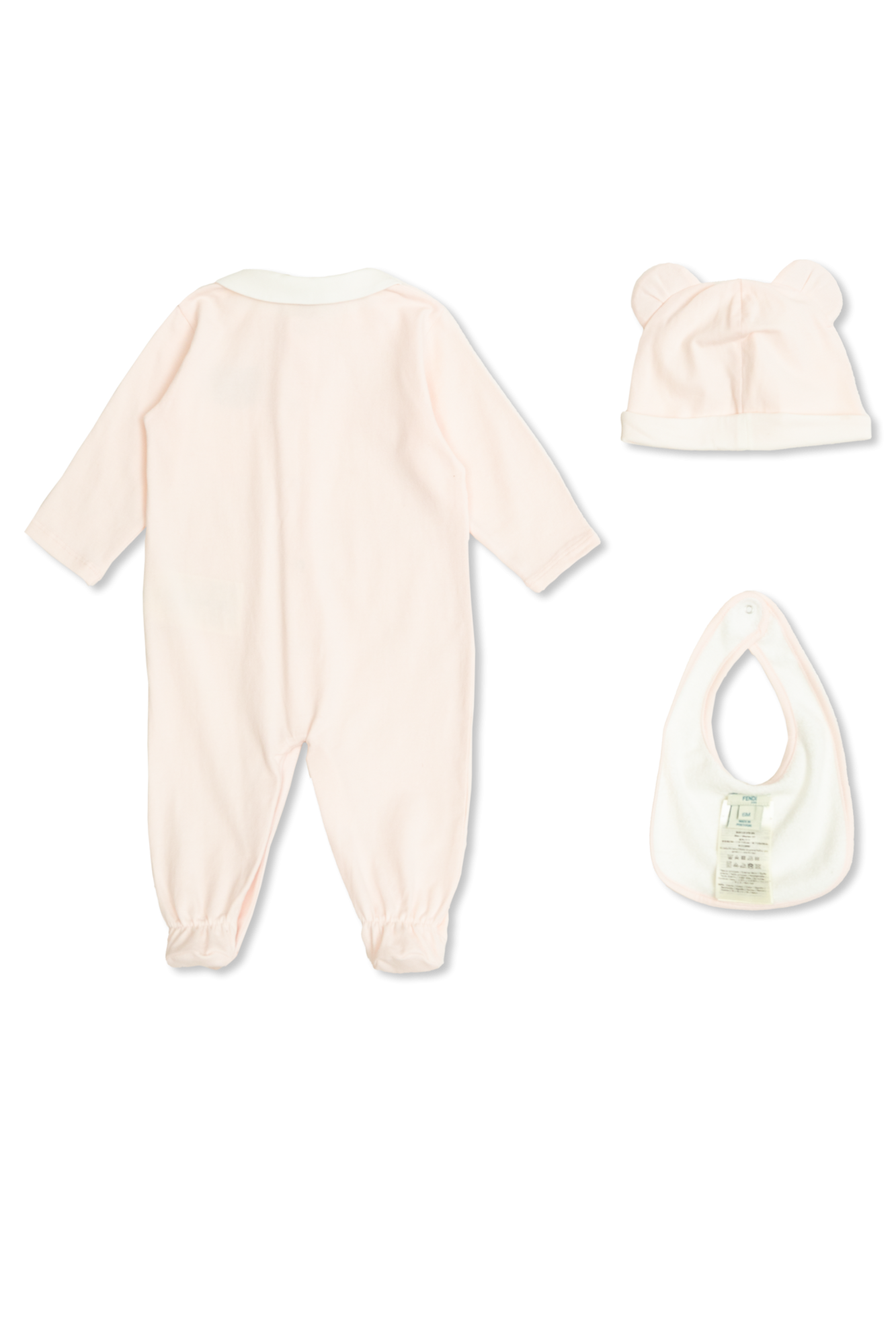 Fendi Kids Set baby romper hat and bib Kids s Baby 0 36 months Vitkac